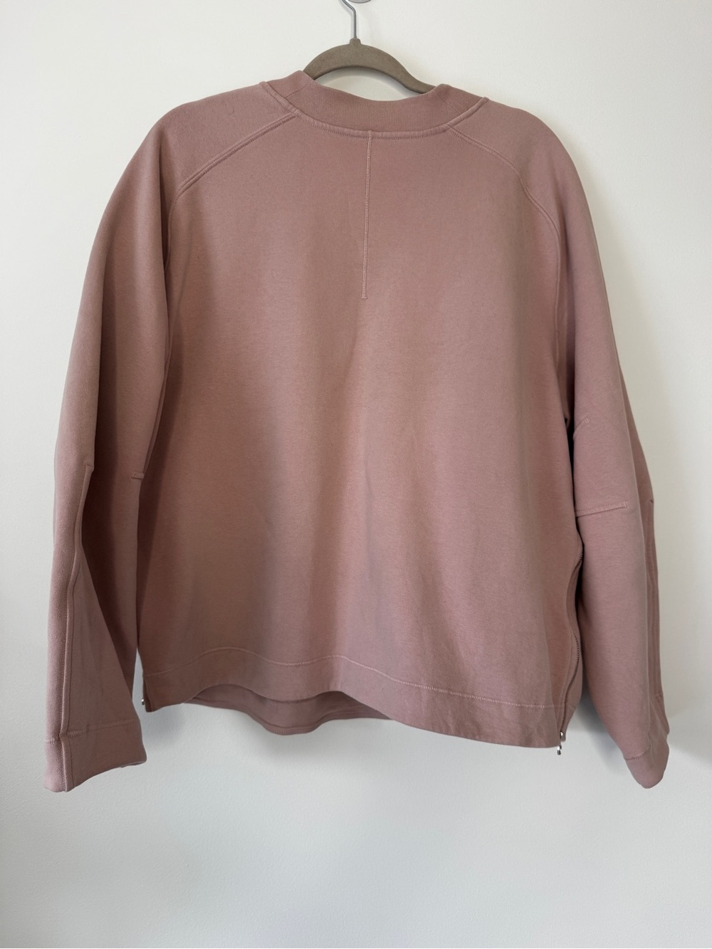 Lululemon Loungeful Relaxed-Fit Crewneck Sweatshirt Mink Berry Fleece L *Flaw - Picture 3 of 13